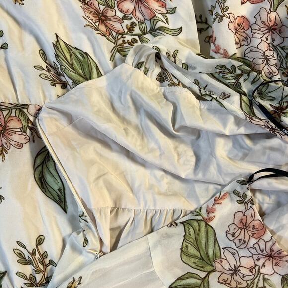 White floral dress forever 21 - Picture 5 of 6
